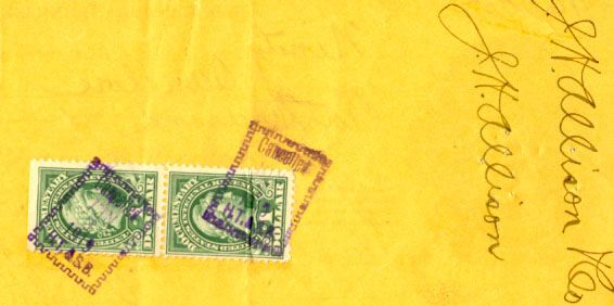 Hamilton Trust & Savings Bank 5-31-1919 back